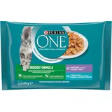 Purina One Indoor Formula Katzenfutter 340 G (4 X 85 G)