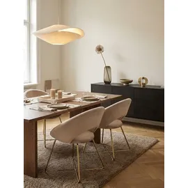 KADIMA DESIGN Esszimmerstuhl Neto Samtbezug beige