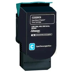 Original Lexmark C242XC0 Toner cyan (ca. 3500 Seiten)
