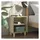 vidaXL Nachtschrank mit Massivholz-Beinen 40 x 30 x 50 cm Braun