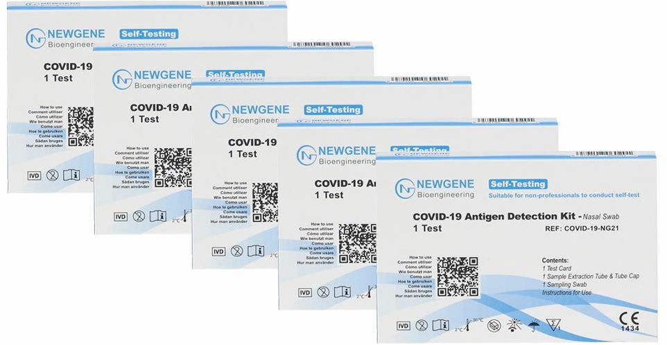 NEWGENE Kit Autotest antigénique COVID-19 5 pc(s) test(s)