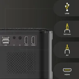 Overmax Multipic 5.1 Full HD, 4000 lm), Beamer Schwarz