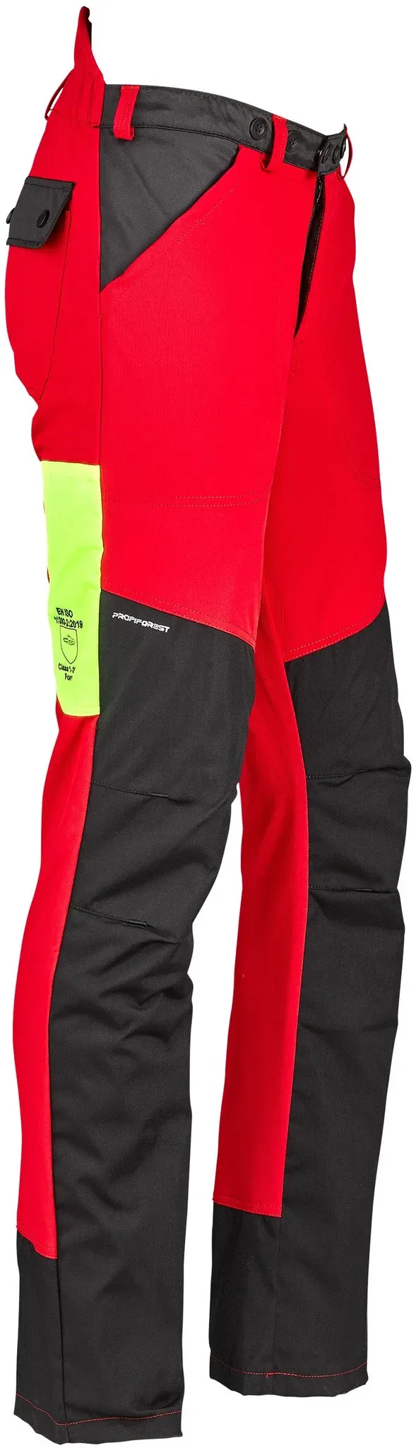 Profiforest Schnittschutz-Bundhose Flex, rot-neongelb, XL