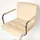 Homescapes Barstuhl 44 x 113 x 44 cm Creme
