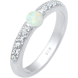 Elli PREMIUM Opal Kristalle 925er Sterling Silber Ringe   Damen 