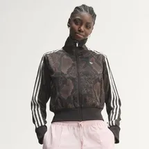 adidas SATIN FIREBIRD ORIGINALS JACKE, SCHLANGENPRINT - earth strata, aurora coffee, - S,