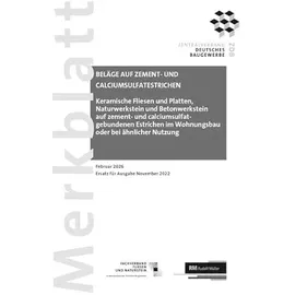 rm rudolf müller medien gmbh & co. kg Merkblatt Beläge auf Zement- und Calciumsulfatestrichen 2026-02