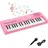 Costway 37 Tasten Keyboard Kinder, tragbares Kinderklavier mit 8 Rhythmen, 8 Klangfarben & 22 Demos, Kinderpiano elektronisch, E-Piano Klaviertastatur mit Mikrofon für Kinder ab 3 Jahren (Schwarz)