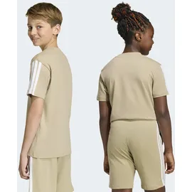 adidas Kinder Shirt Essentials Kids, Größe 176 in Braun WOCA/WHITE