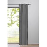 mydeco Ösenschal Breeze Grau 245 cm x 135 cm