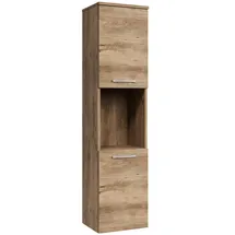 Badplaats Montreal Badezimmerschrank 30 x 131 x 30 cm Kastanien Eiche