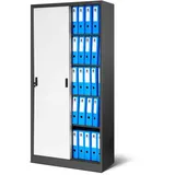 Jan Nowak DELUKE Aktenschrank 185 x 90 x 40 cm Anthrazit/Weiß
