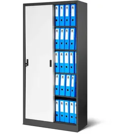 Jan Nowak DELUKE Aktenschrank 185 x 90 x 40 cm Anthrazit/Weiß
