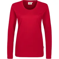 Hakro Damen Longsleeve Classic rot, XS