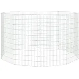 vidaXL Kaninchenkäfig 10 Paneele 54x100 cm Verzinktes Eisen