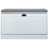 Hti-Living Thekla 80 x 24 x 48 cm mit 1 Klappe / weiß