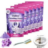 Toilet Cleaning Foam, Schäumender WC-Reiniger Extra Stark, Toilettenschaum Pulver für Mühelos Saubere Abflüsse, Rohrreiniger und Toilet Cleaner (6PC)