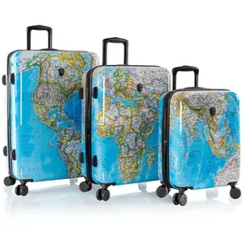 HEYS Black Camo Koffer-Set 3-tlg. blau