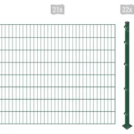 Arvotec Einstabmattenzaun 42 m x 160 cm Grün/Kunststoff