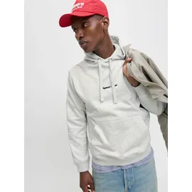 JACK & JONES Hoodie Grau/Weiß L