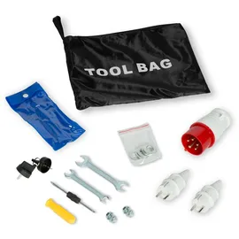 Eberth 8000W Diesel, Stromerzeuger mit 13,9 PS, 4-Takt Dieselmotor, 3-Phasen Stromgenerator mit 1x 400V, 2x 230V, 1x 12V,