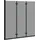 vidaXL Bad-Duschschirm Schwarz 130 x 138 cm Gehärtetes Glas