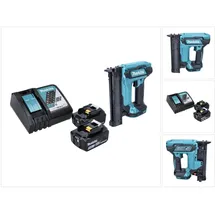 Makita DFN 350 RT Akku Stauchkopfnagler 18 V 15 - 35 mm mit 2 x 5 Ah Akkus + Ladegerät