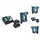 Makita DFN 350 RT Akku Stauchkopfnagler 18 V 15 - 35 mm mit 2 x 5 Ah Akkus + Ladegerät