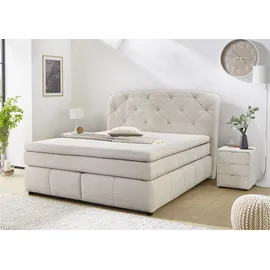 Jockenhöfer Gruppe Boxspringbett »Mila erhältlich in der Größe 180x200cm«, Kaltschaumtopper, 7-Zonen-TTFK-Matratze, mehrere Härtegrade wählbar
