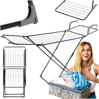 SPRINGOS 3in1 Wäschespinne faltbar für Balkon, Badewanne und Heizkörper