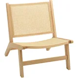 ComfortXL Rattanstuhl, Natur, Holz, Kunststoff, 64x74x70 cm, Esszimmer, Stühle, Esszimmerstühle, Vierfußstühle