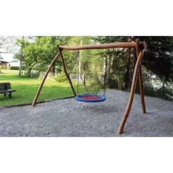 Vogelnestschaukel Joel - Garten Nestschaukel Bausatz aus naturbelassener Robinie - 400 x 210 cm