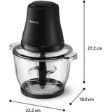 Philips Rondo HR1502/00 Schwarz