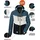 KILLTEC Herren Skijacke/Funktionsjacke mit abzippbarer Kapuze und Schneefang KSW 45 MN SKI JCKT, stahlblau, XL, 38699-000