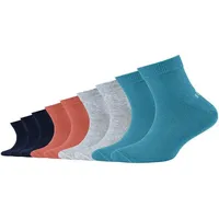 S.Oliver Kurzsocken (9er Pack), mit vielseitigen Farben, Gr. 31 (34), barrier reef, - 31-34