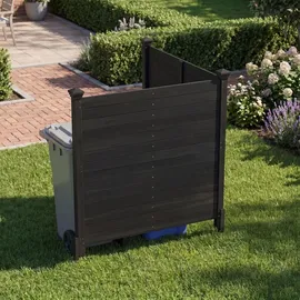Costway Zaunpfahl 19 x 114 cm Weiß/Kunststoff
