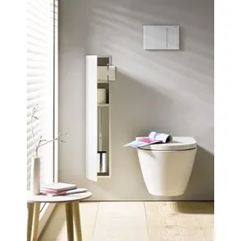 EMCO Asis 2.0 WC-Modul 81 x 17 cm Silber/Weiß Glas