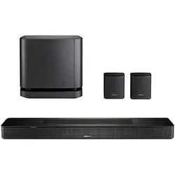 BOSE Soundbar "Smart 600 Home Cinema-Set mit Bass + Rear-Speaker", schwarz, B:69,4cm H:5,6cm T:10,4cm, Lautsprecher, Set: Soundbar 600 + Bass 500 + Rear Speaker, Topseller