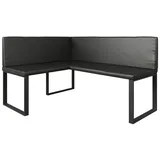 Vicco Eckbank, Schwarz, 120 x 150 cm, Esszimmer, Bänke, Sitzbänke