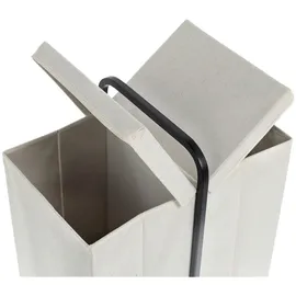 Zeller Wäschesammler 51,5 x 65 cm Beige Creme
