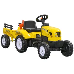 HOMCOM Trettraktor Eisen, Kunststoff