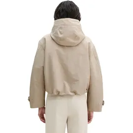 Marc O'Polo "aus Cotton-Nylon-Mix", Damen, Gr. 46, beige (linen beige), Obermaterial: 75% Baumwolle, 25% Polyamid. Futter: 100% Polyester, unifarben, loose fit, Jacken Outdoorjacke
