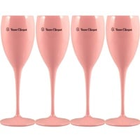 Veuve Clicquot Acryl Flutes Cup Ice Champagner Imperial 4 STÜCK (Pink)