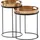 FineBuy Couchtisch FB30296 Metall rund 2er Set