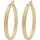 FIRETTI Creolen glänzend diamantiert Gelbgold 375 28mm