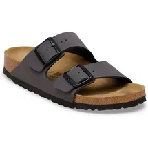 Birkenstock Arizona Birko-Flor Velvet Gray/Black Buckles 44