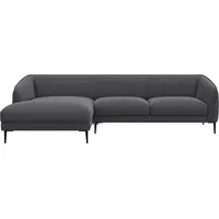 FLEXLUX Ecksofa Belle Designsofa, L-Form, B/T 288/149 cm, Skandinavisches Design, In hochwertiger Verarbeitung grau