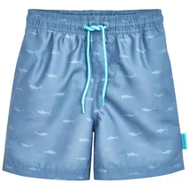 Playshoes Jungen Badehose Boardshorts, Allover Haie, 86-92