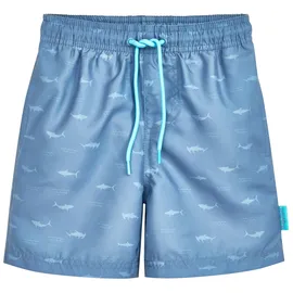 Playshoes Jungen Badehose Boardshorts, Allover Haie, 86-92