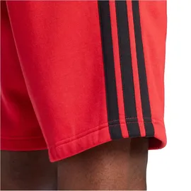 adidas Essentials 3-Streifen Herren Shorts, rot - L